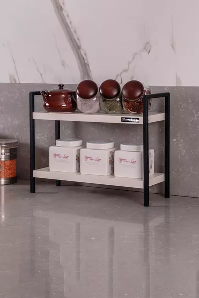 Metall Tischplatte Organizer Bad Küche Regal Bücherregal Gewürzregal