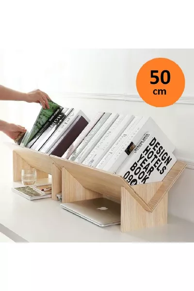 منظم مكتب مزخرف قابل للتفكيك رف كتب حاملة كتب وحاملة أسطوانات