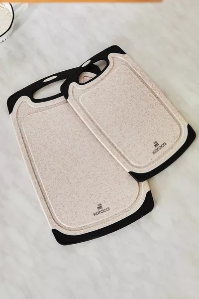 Daily Granit Desenli Krem 2'li Kesme Tahtası / cm