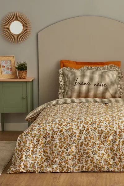 Set di Biancheria da Letto % Cotone Singolo Young Buona Notte (Con Angoli)