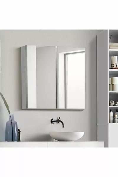 خزانة مغسلة منزلية خزانة مغسلة مع مرآة