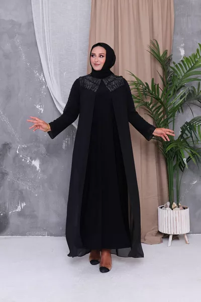Robe de soirée hijab grande taille