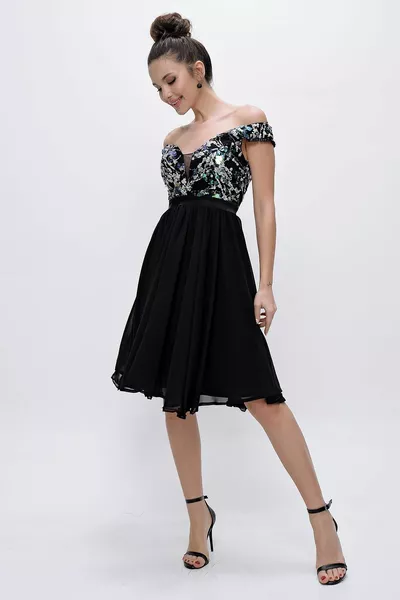 مادونا كوليتيد الشيفون مساء اللباس