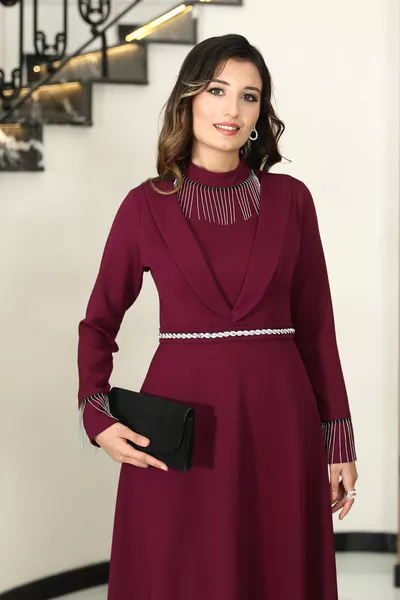 الحجاب مساء اللباس سلسلة غزال مفصلة