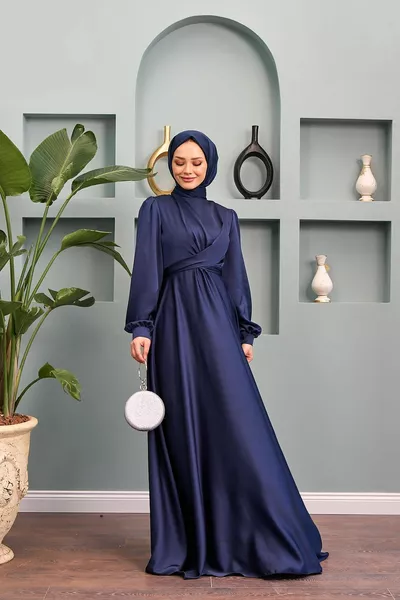 فستان سهرة ديلبر - أزرق كحلي