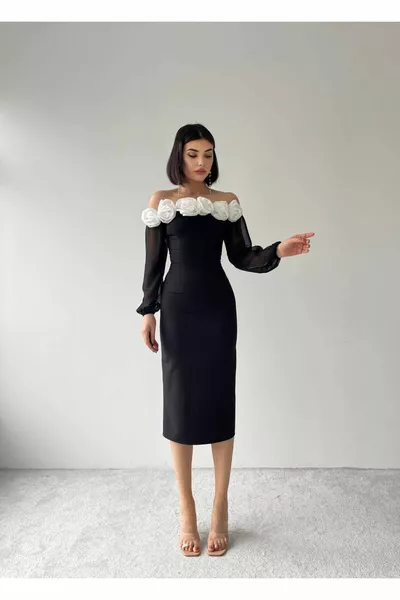 حمالة روز مفصلة منتصف طول اللباس