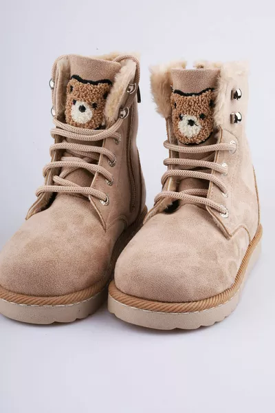 أحذية البنات أحذية الأطفال أحذية صوفية أحذية البنات أحذية العظام للبنات أحذية الفراء داخل أحذية الأطفال