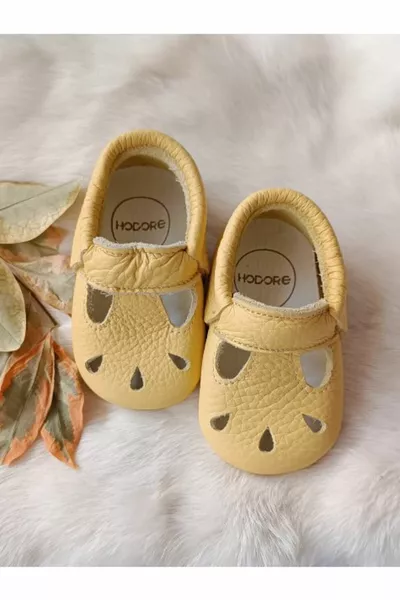 Wizy الأصفر جلد طبيعي الجوارب الطفل المتسكعون