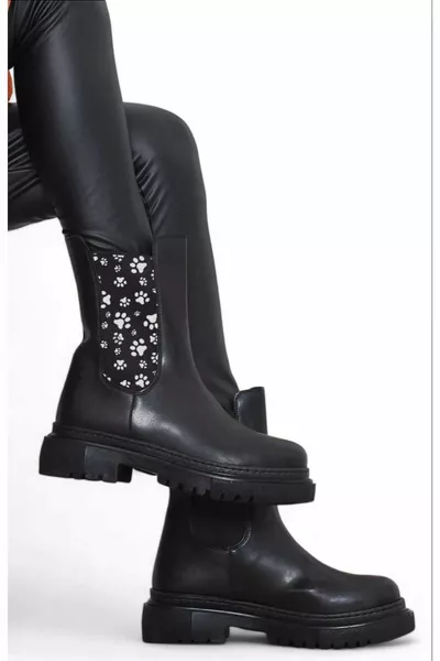 مخلب نمط عارضة صالح عدم الانزلاق الوحيد بطانة دافئة أحذية نسائية مطاطية