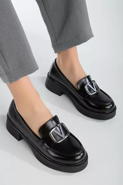 Serrace Buckle Вносни формовани дамски балетни балетки