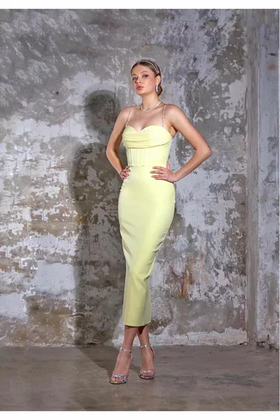 حجر حزام مشد ميدي طول مساء اللباس مع الخصر التفاصيل