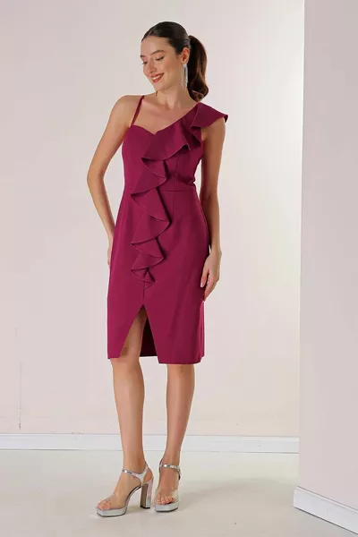 فستان سهرة ذو كتف واحد