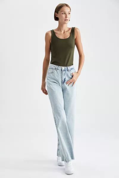 Slim Fit Crew Neck Tank Top