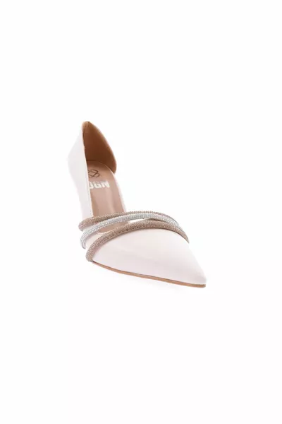 y Damen Silver Stone Banded Abendkleid Schuhe