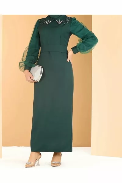 Kolu Tül Detaylı Abiye