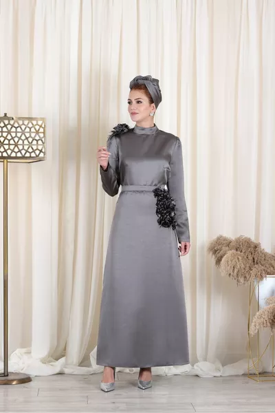 Abito rosa abiti da sera hijab