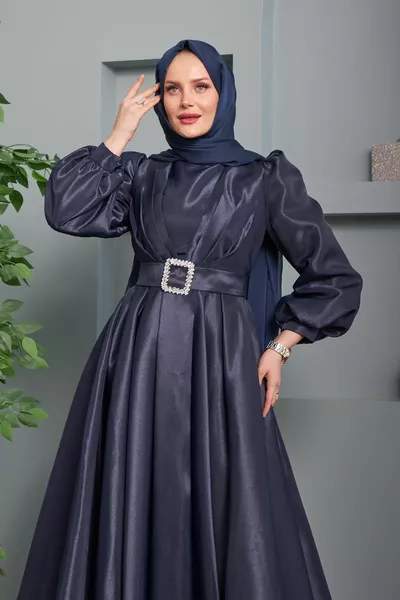 Вечернее платье Aysun - темно-синий