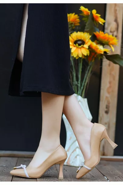 Polina Naakte Huid Stiletto Schoenen