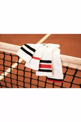 Tenis Çorabı - Kısa Konçlu - 3 Çift - Beyaz - Rs 