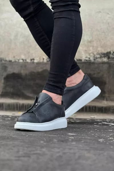  Grey Skin Мужская повседневная обувь