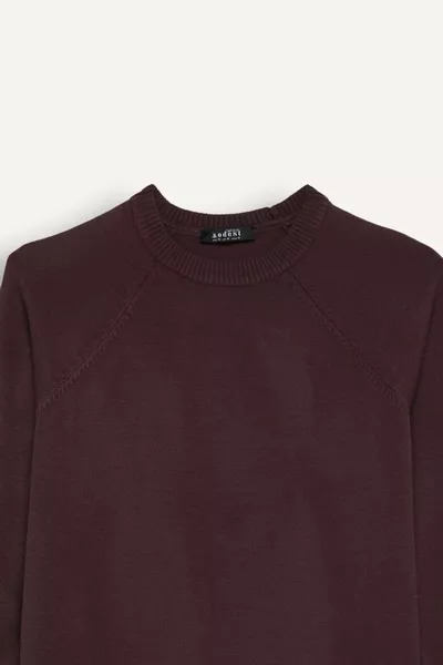 DFM - Стандартный крой с круглым вырезом Базовый свитер прямой вязки Туника