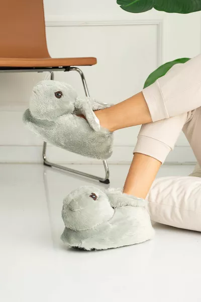 Плюшени унисекс заешки обувки Panduf House