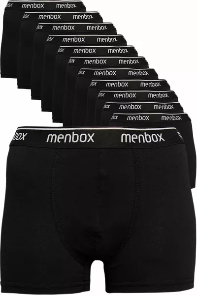 Мъжка черна ликра класически боксер  бр