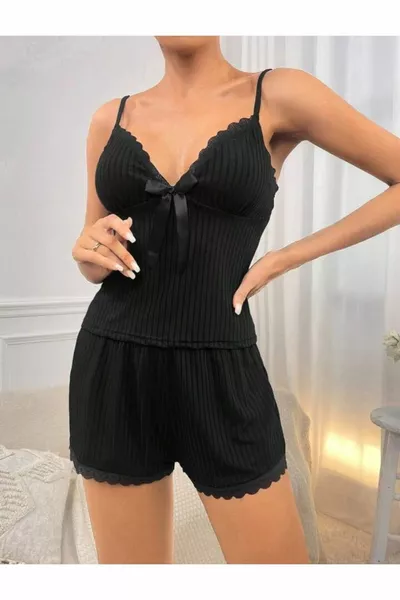 المرأة السراويل السراويل مجموعة BlackBowSuit