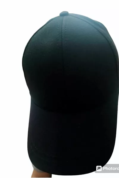 Black Sports Hat Back Velcro Adjustable