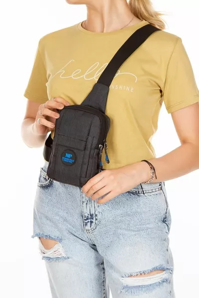 Unisex Linen Phone Compartment Waist And Cross Shoulder Bag Chest Travelt Casual Bodybag