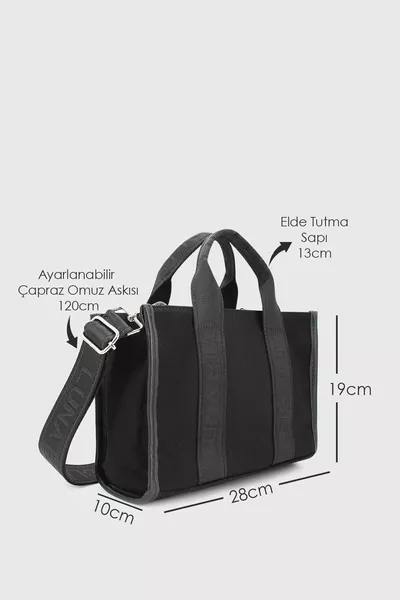 Canvas crossbodytas voor dames