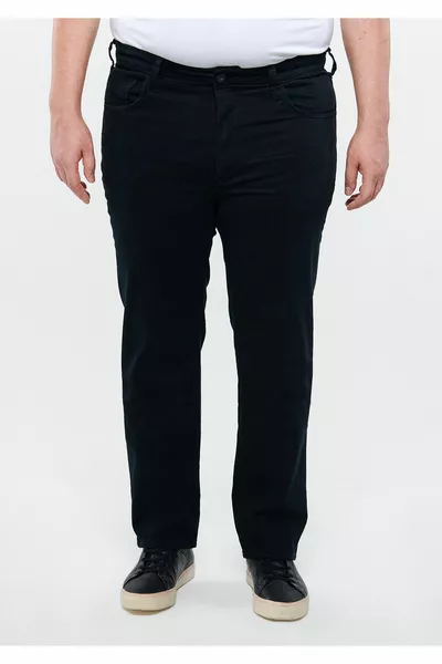 حسن بنطال جينز أسود مريح 