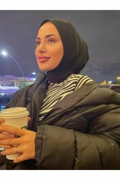 Дамски хиджаб пениран готов шал с шапка с щраквания Модел шал шал