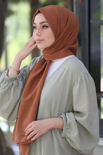 Châle Jazz en Coton Camel