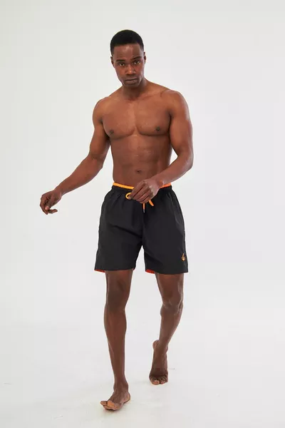 الجيب الملونة سستة السباحة السراويل