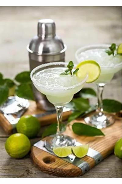 Capri Margarita Cocktail Soft Drink Glass - 4 pcs Multipurpose Presentation Glass