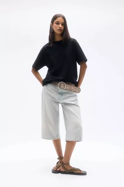 Basic-Kurzarm-Oversize-T-Shirt