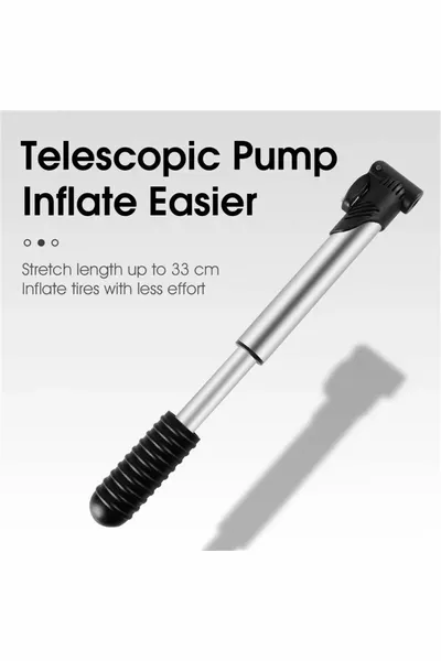 Алюминиевый велосипедный ручной насос + набор патчей для ремонта шин