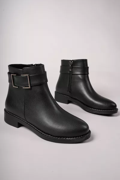 Hilyariel Damen Stiefel  schwarzer Haut