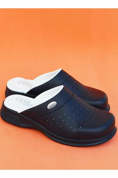 Blu Navy Medico Anatomico Anatomico Infermiera Cuoco Pantofole