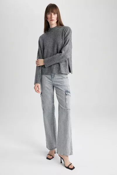 سترة ناعمة برقبة دائرية axns