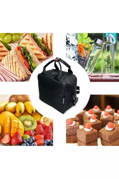 Sac à lunch, Isolation thermique, Nutrition, Sac de transport alimentaire Noir