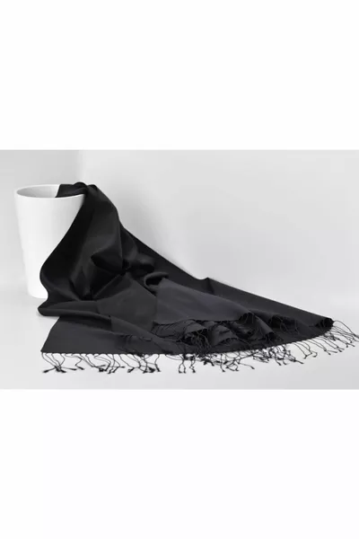 Châle % Soie - Noir