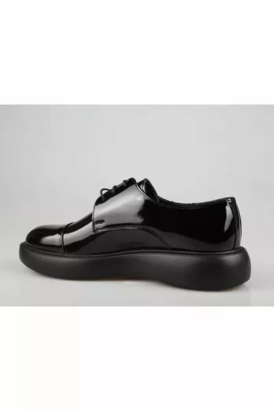 بيير كاردان  جلد طبيعي عالية النعل أحذية رجالية كلاسيكية