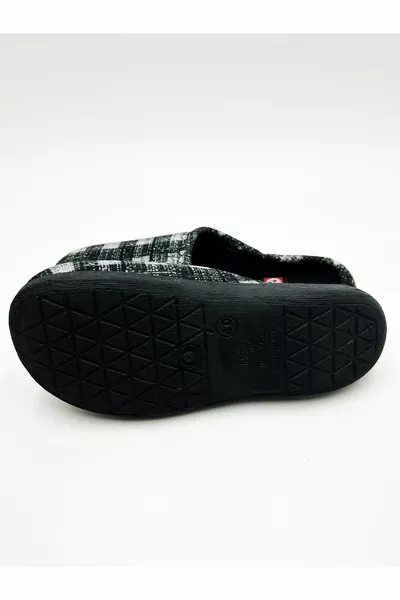 الرجال مربع منقوشة قابلة للغسل الشتاء السجاد النعال