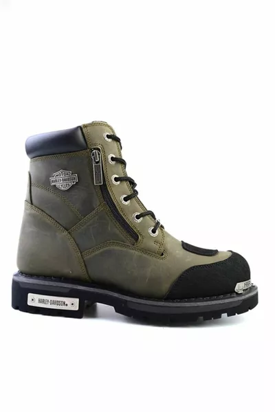 Stivali in pelle con suola in gomma