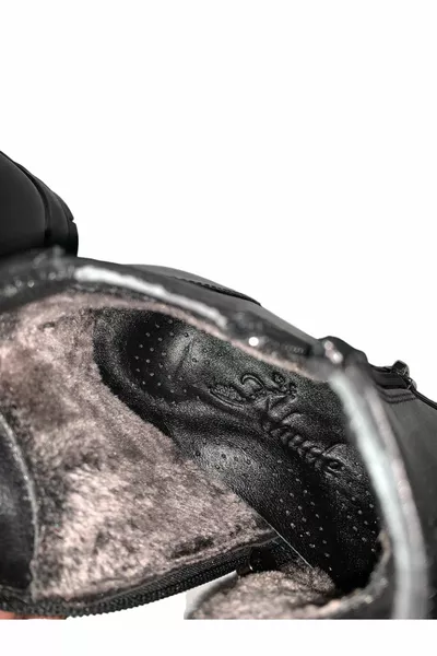 Ahude kadın rahat içi kürklü hakiki deri bot