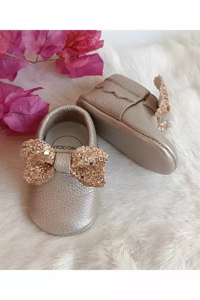 Детские мокасины Sofia Сушеная Роза из натуральной кожи