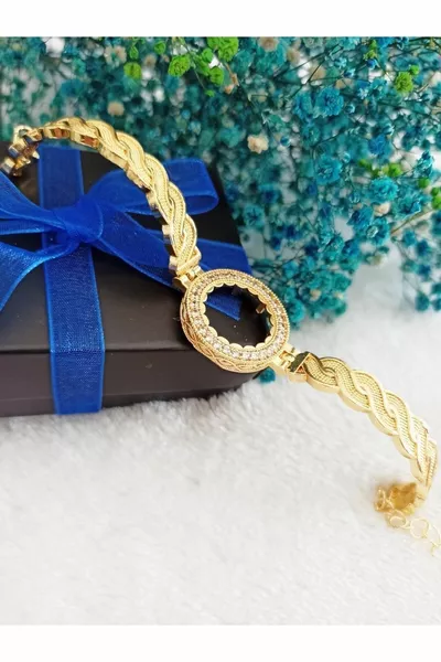 Quart de bracelet, quart d’or usé Twister clamp Bracelet