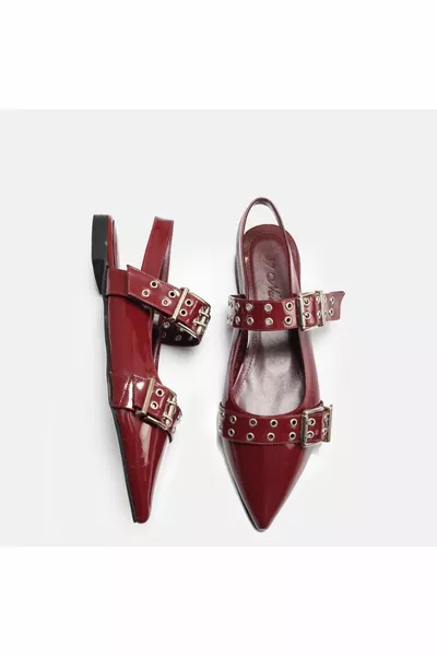 حجم كبير نمط  بورجوندي براءات الاختراع والجلود